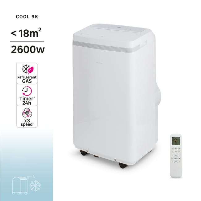 Climatiseur mobile Equation Cool - 2600W, Télécommande infrarouge (vendeur tiers)