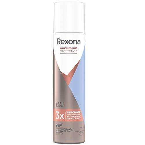 Pack de 6 Spray Compressé Déodorant Anti-Transpirant 100ml, Clean Scent, Rexona