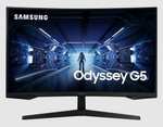 Écran PC Incurvé 27P Samsung Odyssey G5 (LC27G55TQBUXEN) - WQHD (2560 x 1440), Dalle VA, 144 Hz, 1 ms, FreeSync Premium, HDR10 (Via ODR 30€)