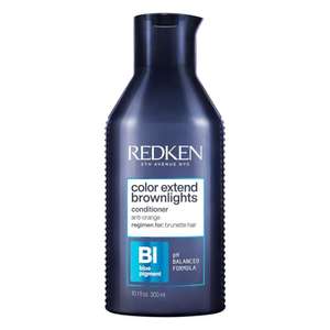 Après-Shampoing Redken Bleu Neutralisant pour Cheveux Bruns, Protéine de Blé, Color Extend Brownlights - 300 ml