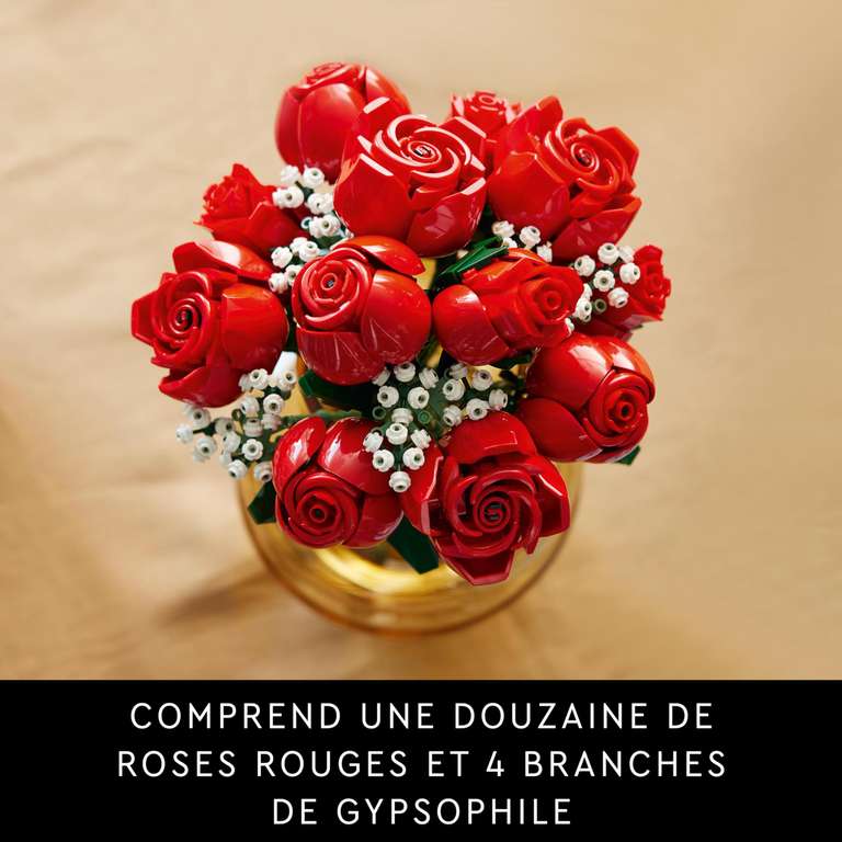 LEGO Icons 10328 Le Bouquet de Roses - 822 pièces