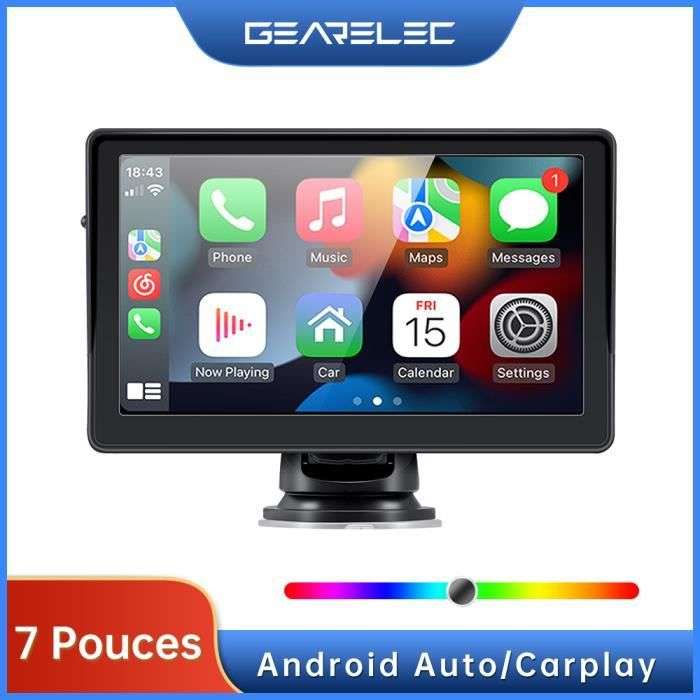 Autoradio externe Gearelec B500W - Écran tactile 7, Android Auto