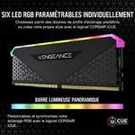 Kit mémoire Ram DDR4 Corsair Vengeance RGB RS 16 Go (2x8 Go) - 3600MHz, C18