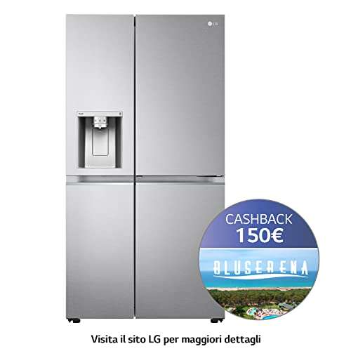 Réfrigérateur Américain LG GSJV90BSAE - No Frost avec congélateur, 635 L, Frigo Smart avec Wi-Fi et Freezer