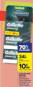 Paquet de lames de rasoir Gillette Fusion5, Mach3, Mach3 Start ou Skinguard - différentes quantités (via 24.36€ sur la carte de fidélité)