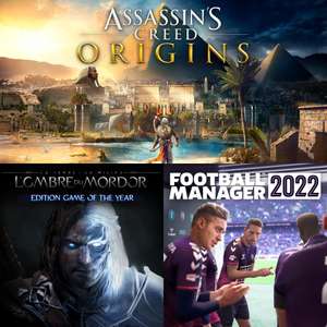 [Prime Gaming] Assassin's Creed Origins, Football Manager 2022, Shadow of Mordor GOTY et d'autres jeux offerts sur PC (dématérialisés)