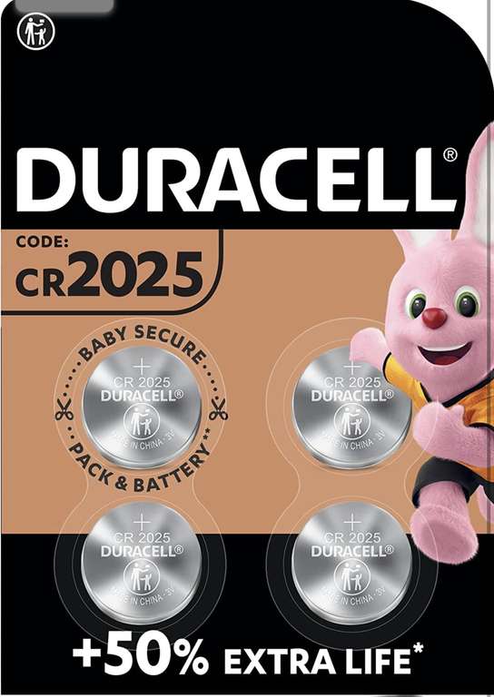 4 Piles bouton Duracell 2025