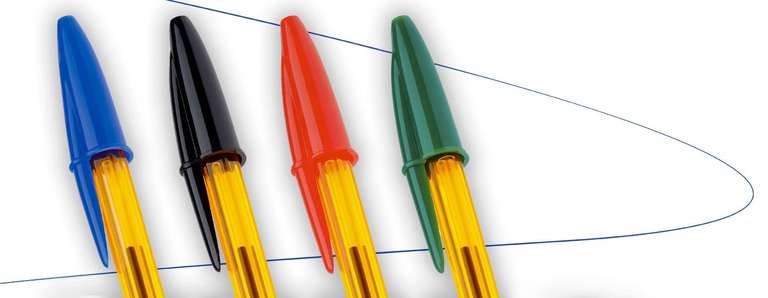 BIC Cristal Original - Stylos-bille Pointe Fine 0,8 Mm, Couleurs Assorties, Boîte De 20