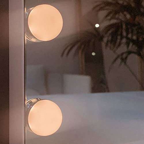 Miroir coiffeuse à LED sur secteur - 58x46x12 cm (Vendeur Tiers)
