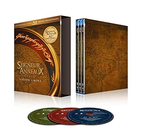 Coffret Blu ray - Le Seigneur des Anneaux : La Trilogie (Version remasterisée)