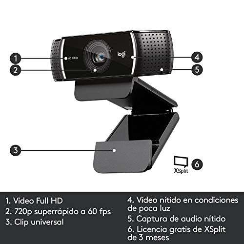 Webcam Logitech C922 Pro Stream Webcam avec trépied
