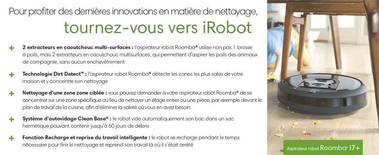 Aspirateur robot Irobot Roomba i7 i7158
