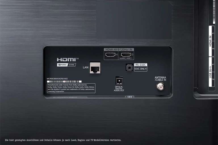 TV 55" LG OLED55B2 - Dalle OLED 10 Bits, 100 Hz, Processeur LG Alpha 7 (G5), Dolby Vision IQ, HDR10, HLG