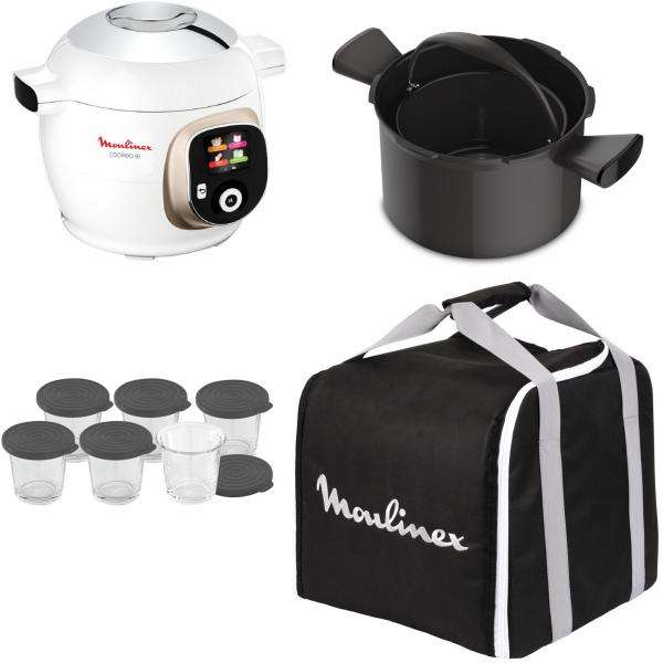 Multicuiseur Moulinex Cookeo Ce851a10 150 Recettes 6l Lot De 6 Verrines Pour Cookeo Xa Moule A Gateaux Pour Cookeo Xa Dealabs Com