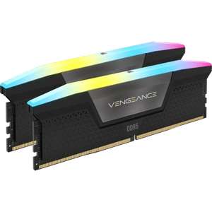 Kit de mémoire Corsair Vengeance RGB - 32 Go (2 x 16 Go) DRAM DDR5 6400 MT/s C32 – Noir