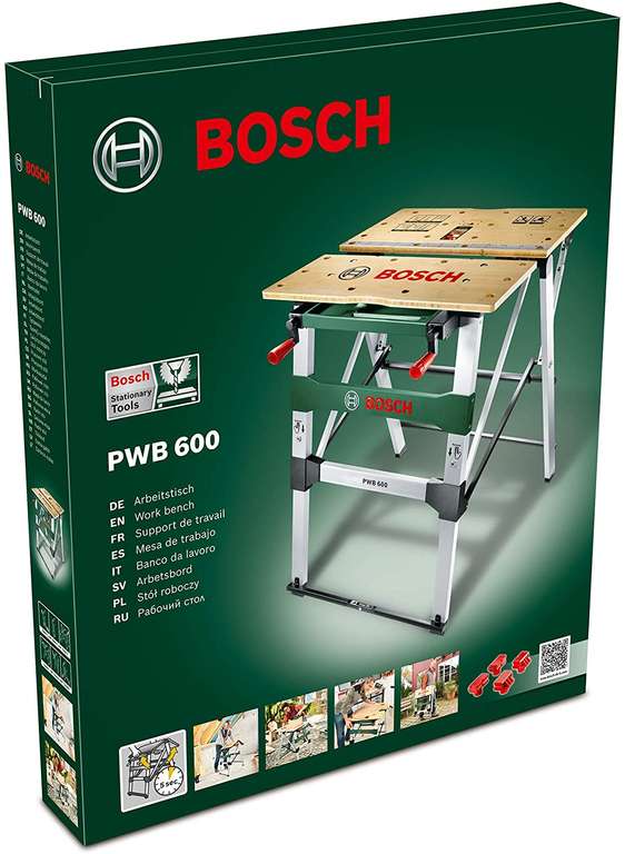 Établi de travail Bosch PWB 600 - 200 kg de charge maximale