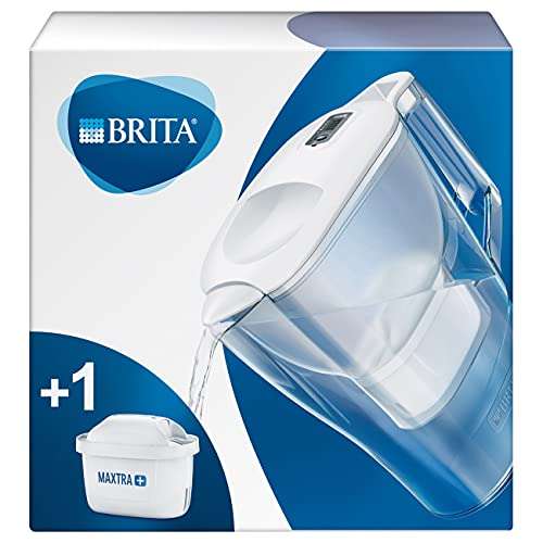 Carafe filtrante Brita Marella (Blanche) + 1 filtre Maxtra+