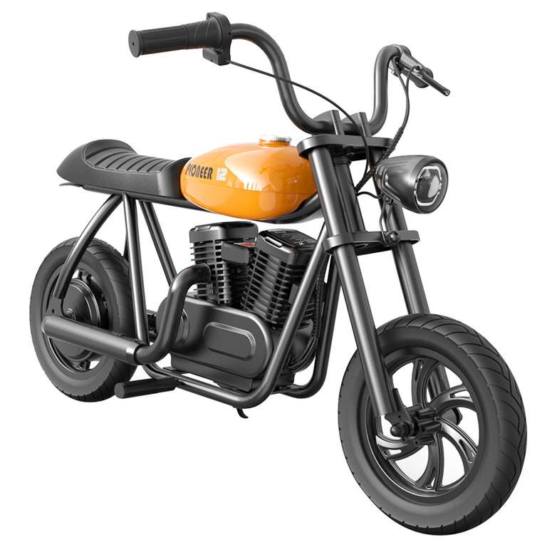 Moto électrique pour enfants HYPER GOGO Pioneer 12 Basic Edition - Moteur 160 W, Batterie 5,2 Ah, Jusqu'à 16km/h - Plusieurs coloris