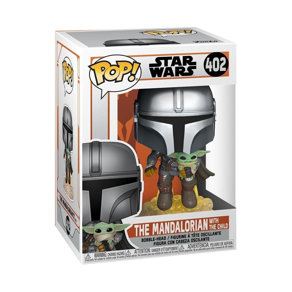 Figurine Funko pop! Star Wars : The Mandalorian - Mando Flying with Jet Pack