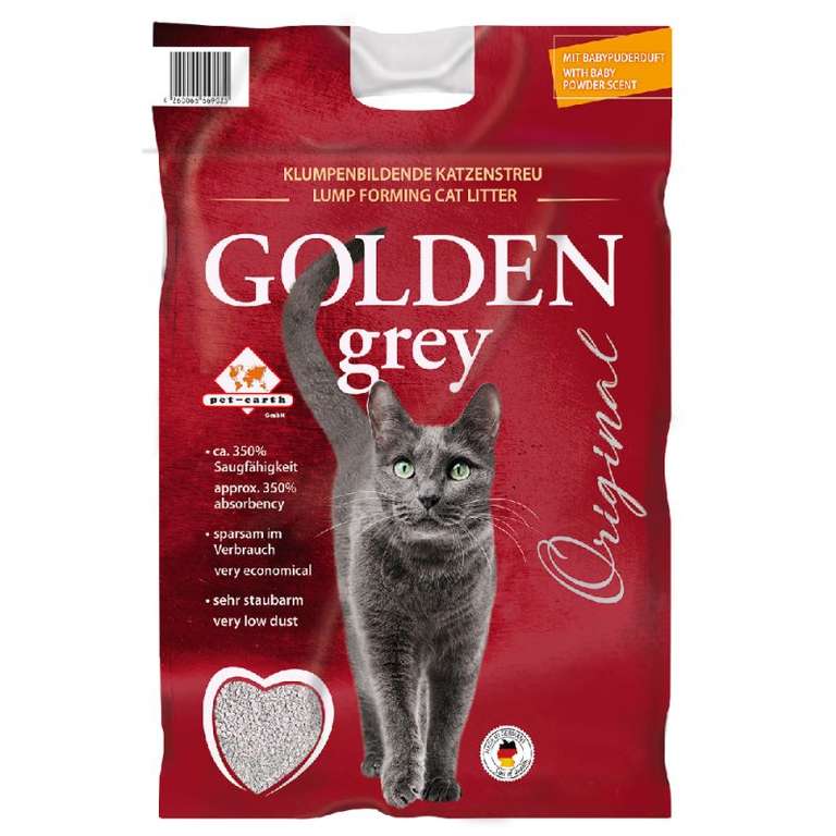 Litière Golden Grey pour chat - 14 kg