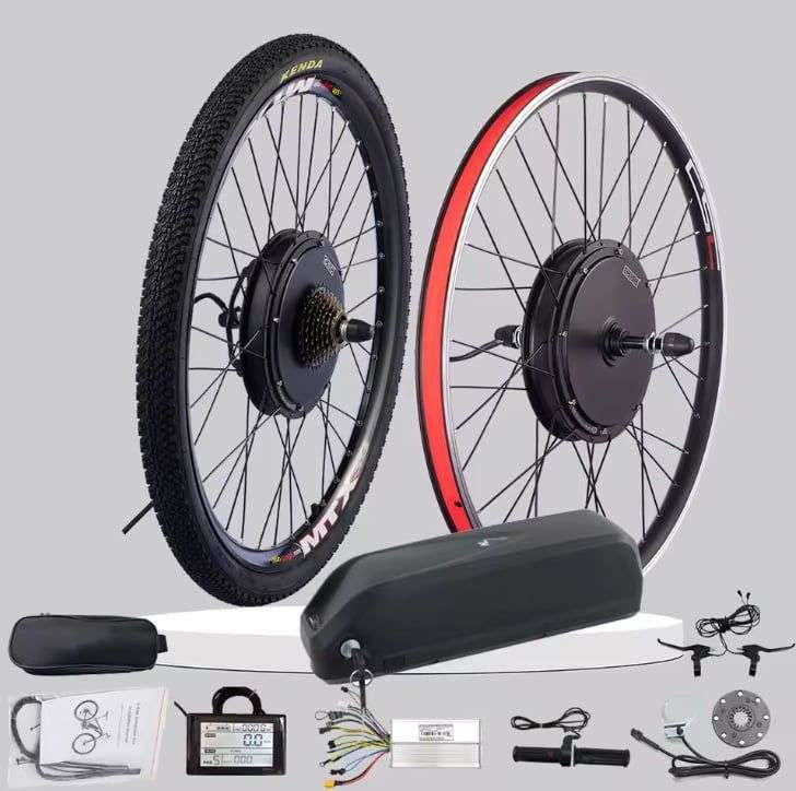 Kit Conversion Vélo électrique 36V 250W/350W Pour Roues 26/28 Pouces - Motorisation Complète