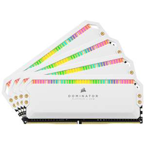 Kit Mémoire RAM Corsair Dominator Platinum - 32 Go (4 x 8 Go), DDR4, 3200 MHz, RGB