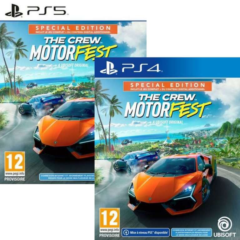 The Crew Motorfest - Edition Spéciale sur PS4 ou Xbox One (39,99€ sur PS5 ou Xbox Series X)