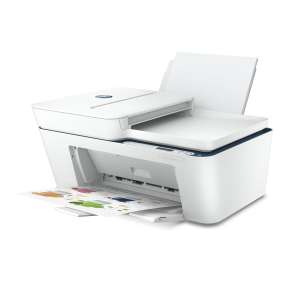 Imprimante multifonction HP Deskjet 4130e - Blanc et bleu, Compatible Instant Ink