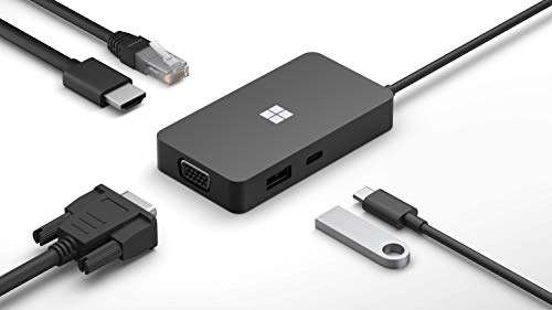Adaptateur Multiport USB Type C 5-en-1 Microsoft USB-C Travel Hub