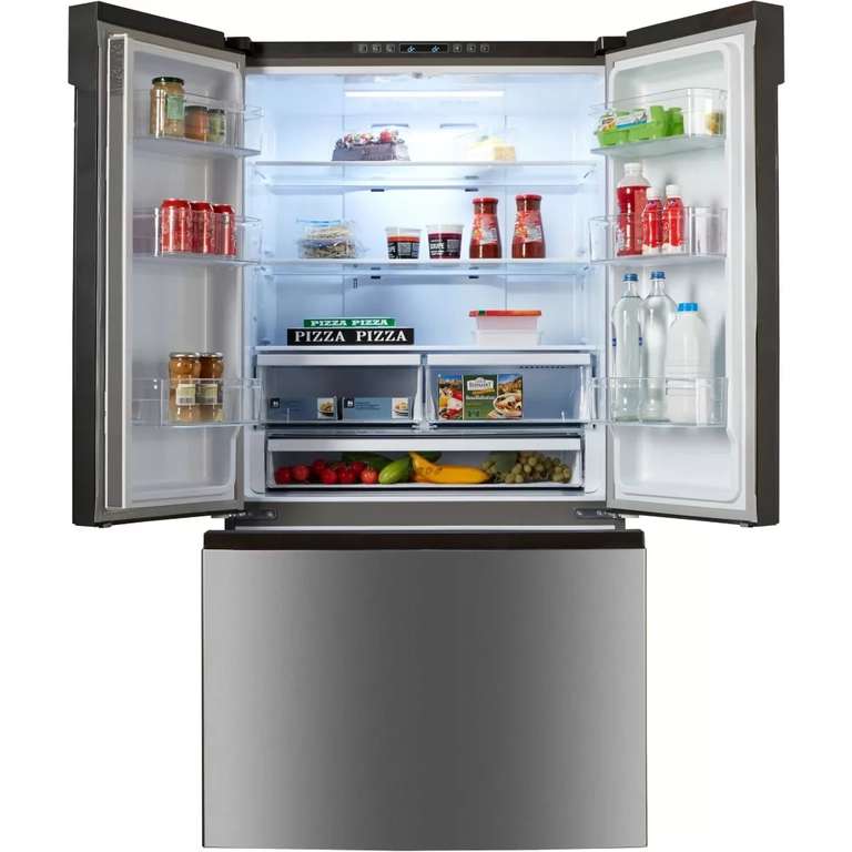 Réfrigérateur multi portes Hisense RF750N4ASF - 600L (423 + 177L), Froid ventilé, 91.2 x 177.8 x 72.5 cm (Via ODR de 100€)