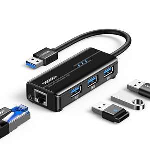 Hub USB 3 UGREEN USB 3.0 Réseau Gigabit Ethernet 1000 Mbps compatible Mi Box Switch Mac OS, Windows 10 11 et Linux (Vendeur tiers)