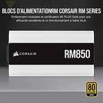 Alimentation PC modulaire Corsair RM White Series RM850 850W (2021) - 80 Plus Gold (Vendeur tiers)
