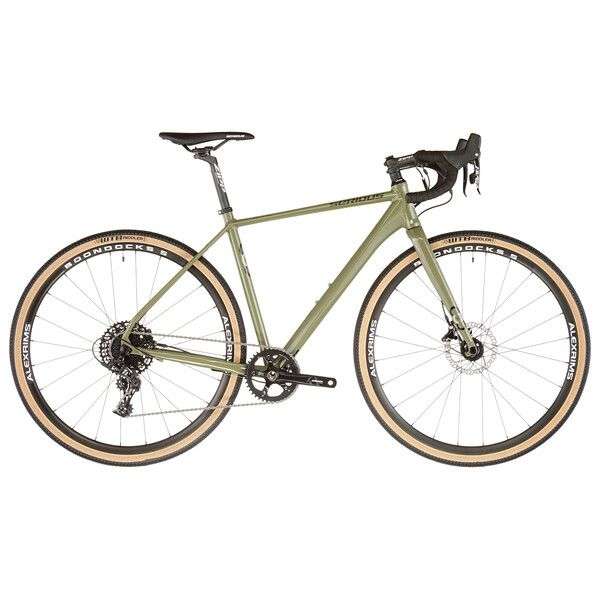 Vélo de Gravel Serious Gravix Pro Disc Sram Apex 40 Dents Olive 2022 - Taille XL