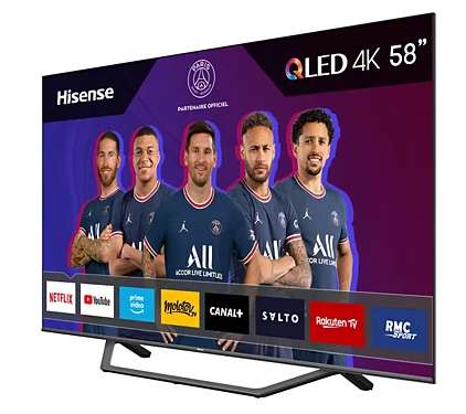 TV QLED 58" Hisense 58A7GQ - 4K UHD, Smart TV