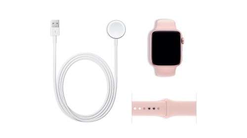 Montre connectée Apple Watch Series 5 GPS - 40mm, boîtier aluminium or-rose avec Bracelet Rose (Reconditionnée Grade A+ - Etat Parfait)