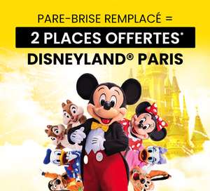 2 places DisneyLand offertes pour un changement de pare-brise - referenceparebrise.fr