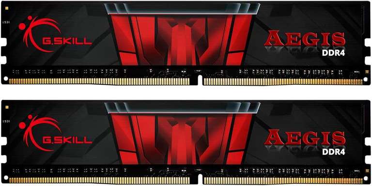 Kit Mémoire RAM G.Skill Aegis F4-3200C16D-32GIS - 32 Go (2x16), DDR4, 3200 MHz, CL16