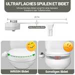 Kit bidet douchette Wrisin WC - Double Buses rétractables autonettoyantes (Via coupon - Vendeur tiers)