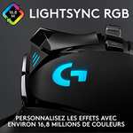 [Prime] Souris Gamer Filaire Logitech G502 Hero - 16 000 dpi, 11 boutons programmables, rétro-éclairage RGB Lightsync