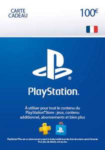 Carte PSN : Playstation Store de 100€ (Dématérialisé)