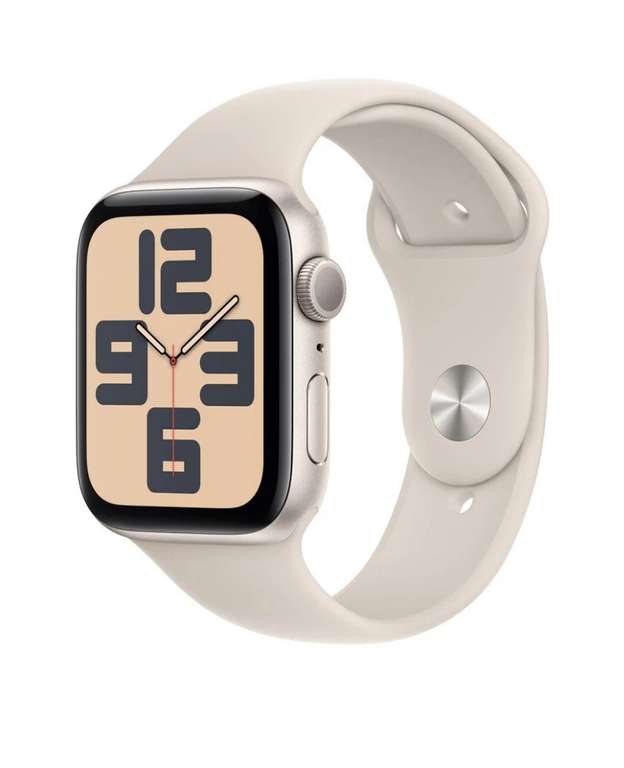 Montre connectée Apple Watch SE OLED - 44 mm, Beige lumière stellaire, Wifi, GPS