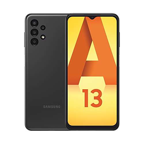 Smartphone 6.6" Samsung Galaxy A13 - full HD+, Exynos 850, 4 Go de RAM, 64 Go, noir (vendeur tiers)