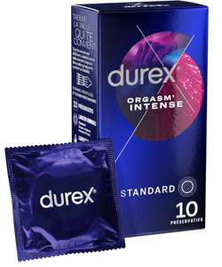 [Prime] Boîte de 10 préservatifs Durex Orgasm Intens sur Amazon (via prévoyez et économisez)