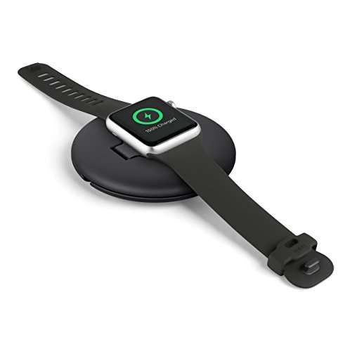 Station de charge de voyage Belkin pour Apple Watch Series SE, 7, 6, 5, 4, 3, 2, 1 (câble de charge vendu séparément) - Noir