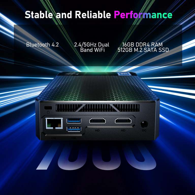 [PRIME] Mini PC Fodenn F10 - N95 / 16 Go de DDR4 / 512 Go de SSD (Via Coupon - Vendeur Tiers)