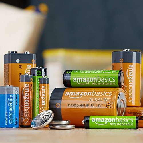 Lot de 4 piles rechargeables AA Amazon Basics - 2000 mAh (Via prévoyez et économisez)