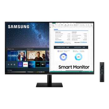 Écran PC Connecté 4K 32" Samsung Smart Monitor M7 avec Télécommande - UHD, LED VA (3840 x 2160) - HDR10 - 4ms - 60 Hz, KVM (Via ODR de 50€)