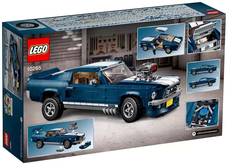 Jeu de construction Lego Expert 10265 Ford Mustang Bleu