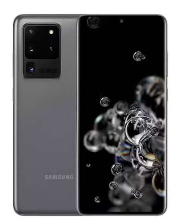 Smartphone 6.9" Samsung Galaxy S20 Ultra 5G (Version US G988U) - 128 Go, 12 Go de RAM, Gris cosmique