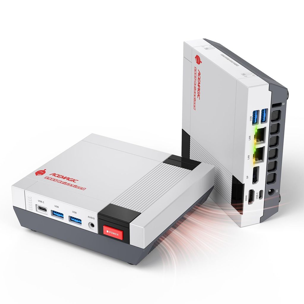 Mini PC Acemagic Retro X5 - Ryzen AI 9 HX 370, 32 Go DDR5, 1 To SSD, Radeon 890M, WiFi 7, Double LAN 2.5G (via coupon - vendeur tiers)